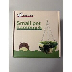 Cute Club Small Pet Hammock Green Plush